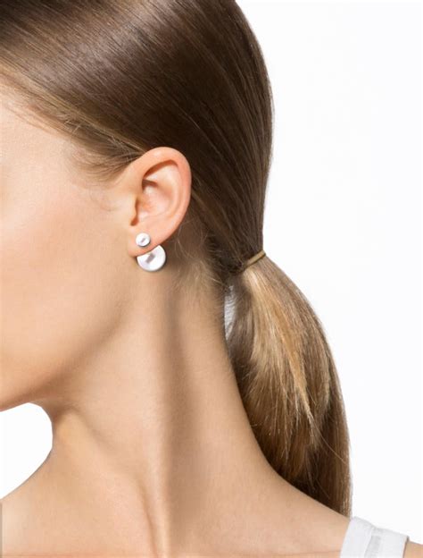 mini dior tribales earrings|Dior tribal earrings real pearl.